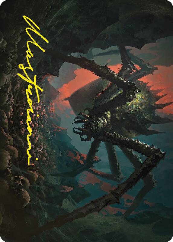 Shelob, Child of Ungoliant Art Card (Gold-Stamped Signature)
