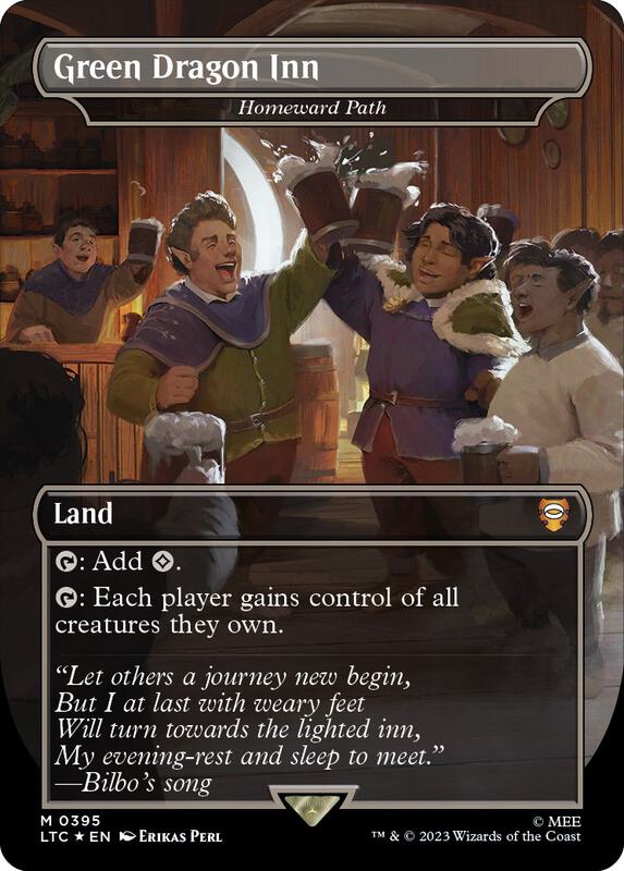 Green Dragon Inn - Homeward Path (Borderless) (Surge Foil)