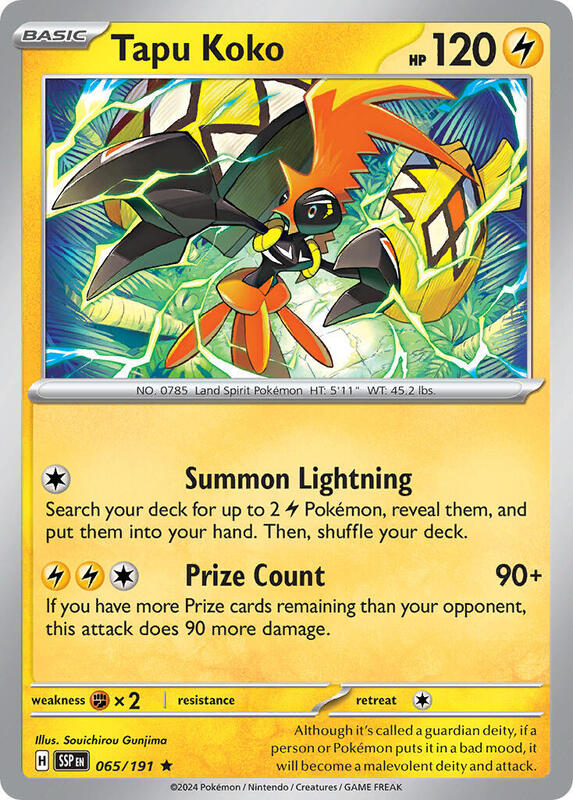 Tapu Koko - 065/191 (Non-Holo)