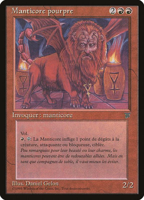 Crimson Manticore (French) - "Manticore pourpre"