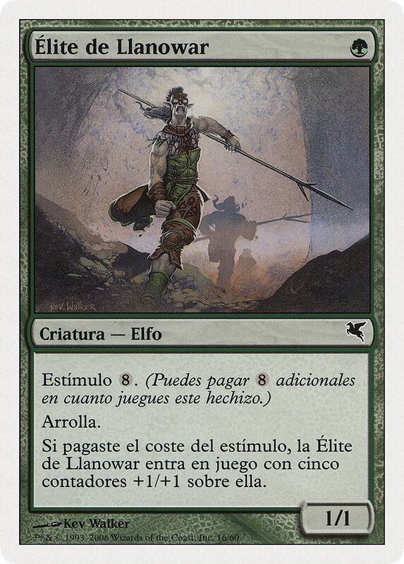 Llanowar Elite (Spanish) - "Élite de Llanowar" (B16)