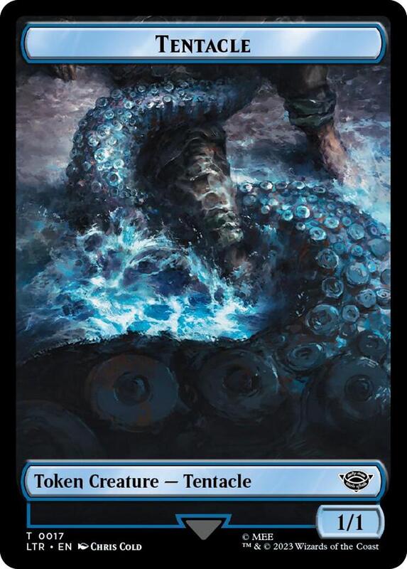 Tentacle // Food (0023) Double-Sided Token (Surge Foil)