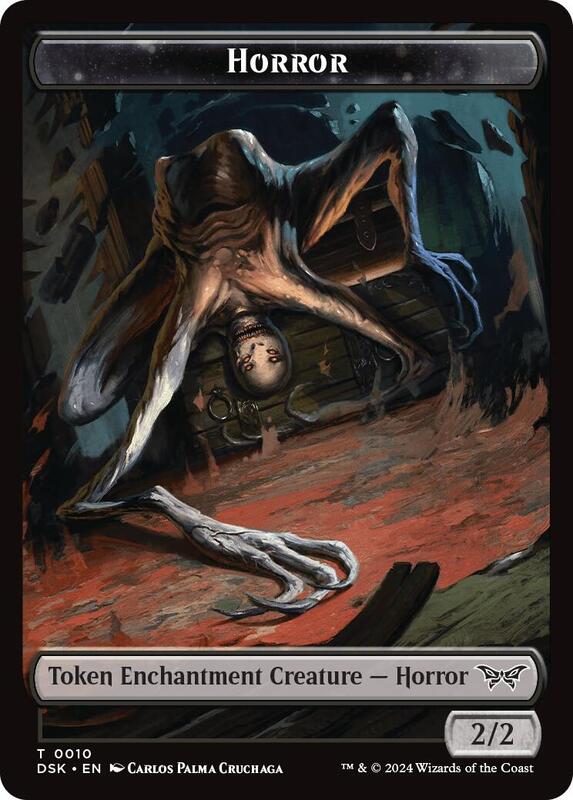 Horror // Glimmer Double-Sided Token