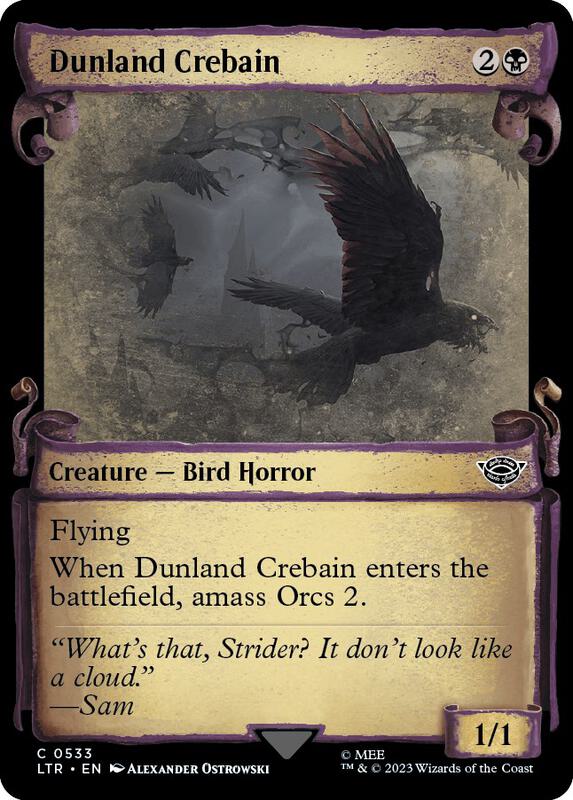 Dunland Crebain (Showcase Scrolls)