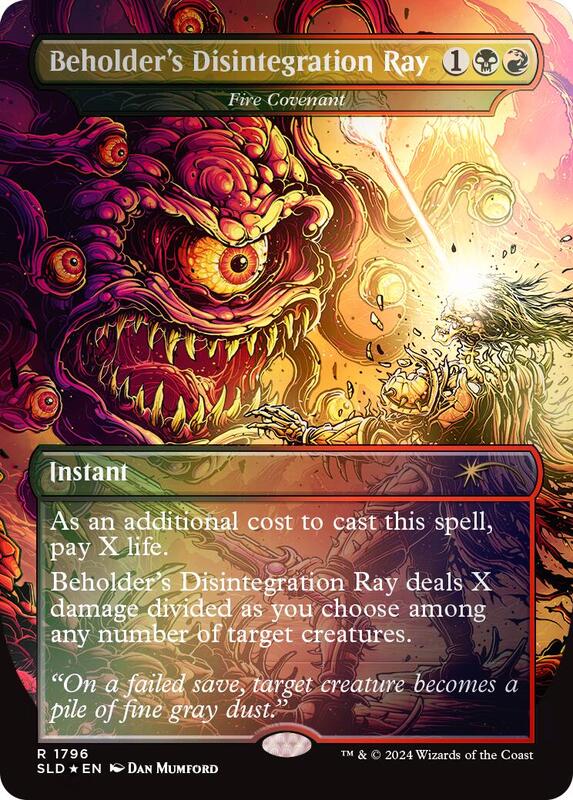 Beholder's Disintegration Ray - Fire Covenant (Rainbow Foil)