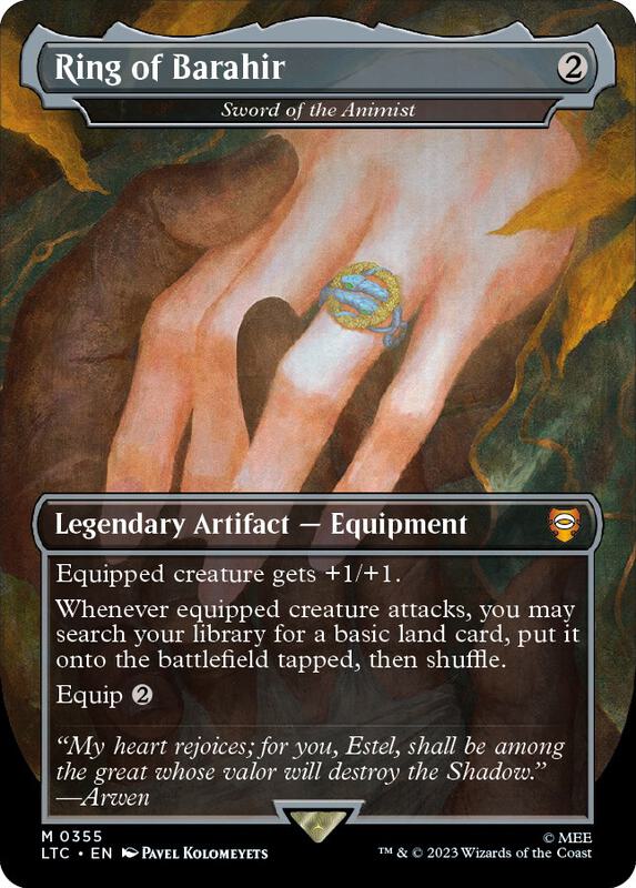 Ring of Barahir - Sword of the Animist (Borderless)