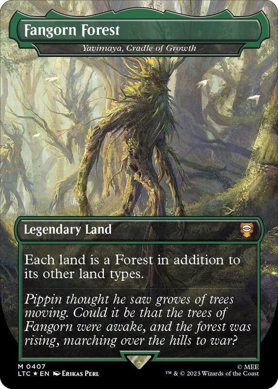 Fangorn Forest - Yavimaya, Cradle of Growth (Borderless) (Surge Foil)