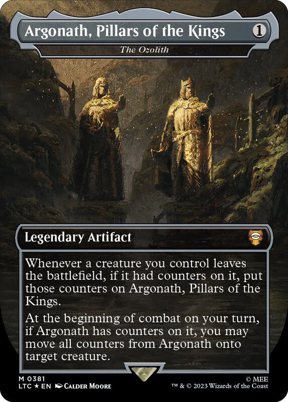 Argonath, Pillars of the Kings - The Ozolith (Borderless) (Surge Foil)