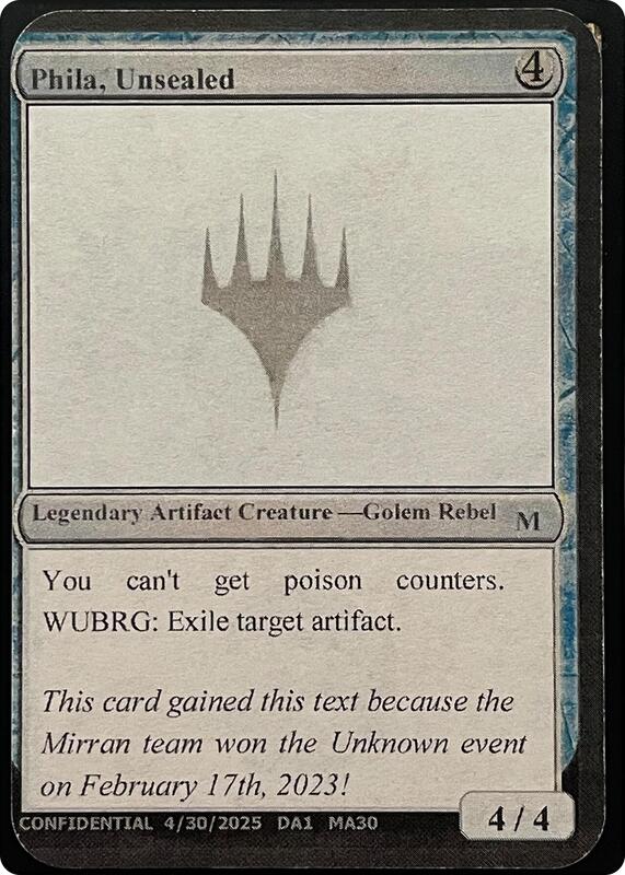 Phila, Unsealed (Reprint)