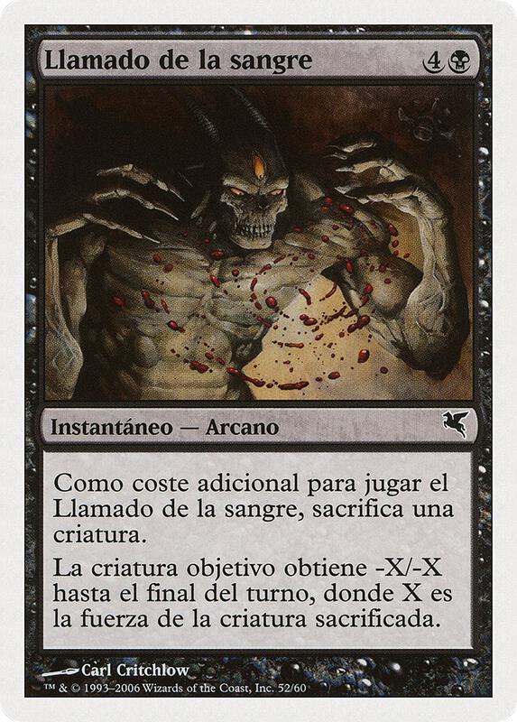 Call for Blood (Spanish) - "Llamado de la sangre"