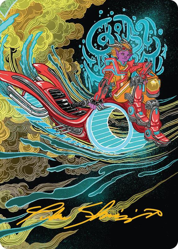 Cloudspire Skycycle Art Card (Gold-Stamped Signature)