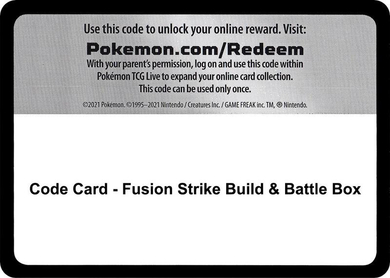 Code Card - Fusion Strike Build & Battle Box