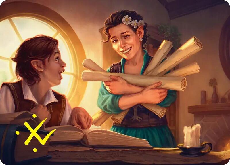 Belladonna Took Art Card (Gold-Stamped Signature)