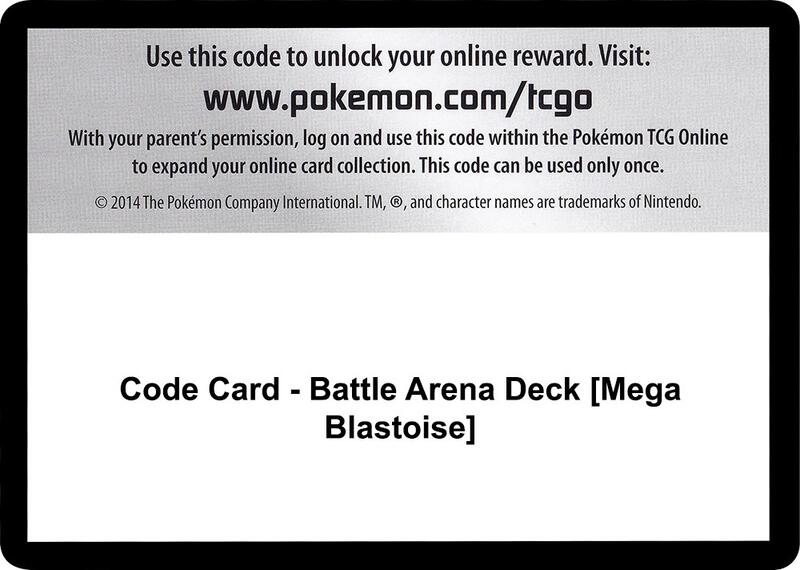 Code Card - Battle Arena Deck [Mega Blastoise]