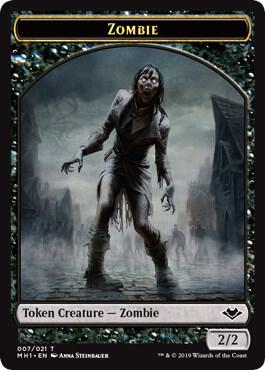Zombie // Squirrel Double-Sided Token