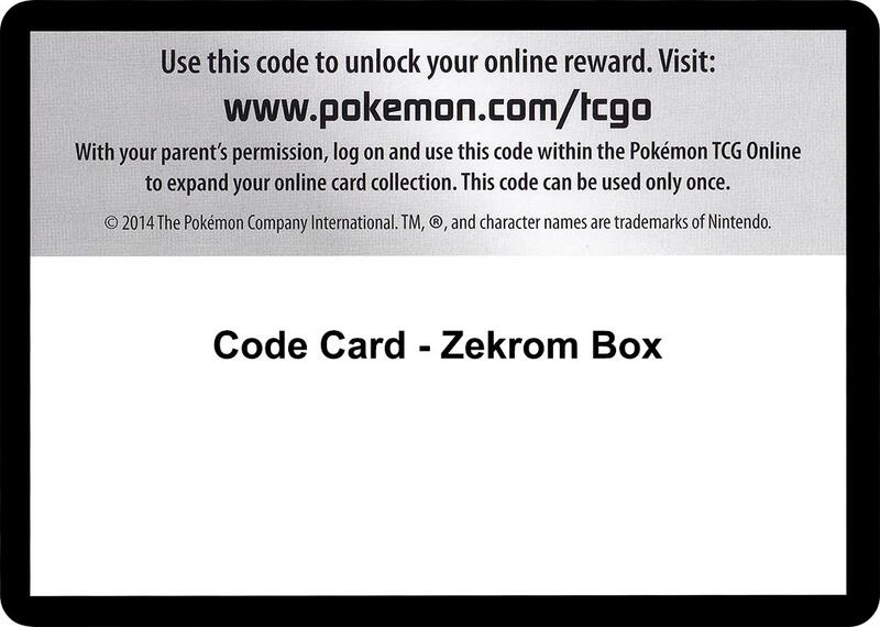 Code Card - Zekrom Box