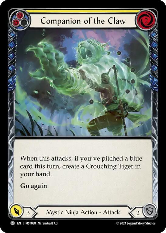 Companion of the Claw (Yellow)