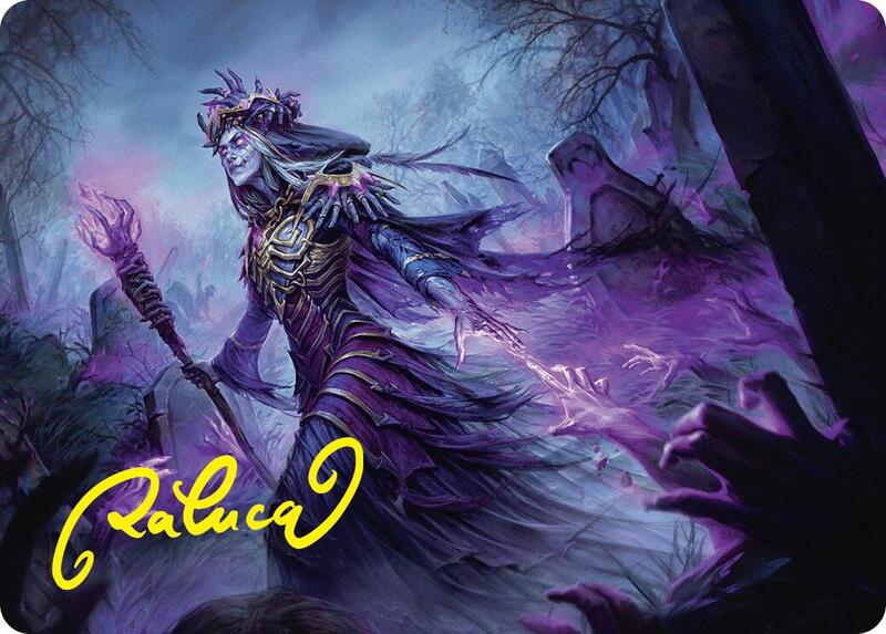 Zul Ashur, Lich Lord Art Card (10/54) (Gold-Stamped Signature)