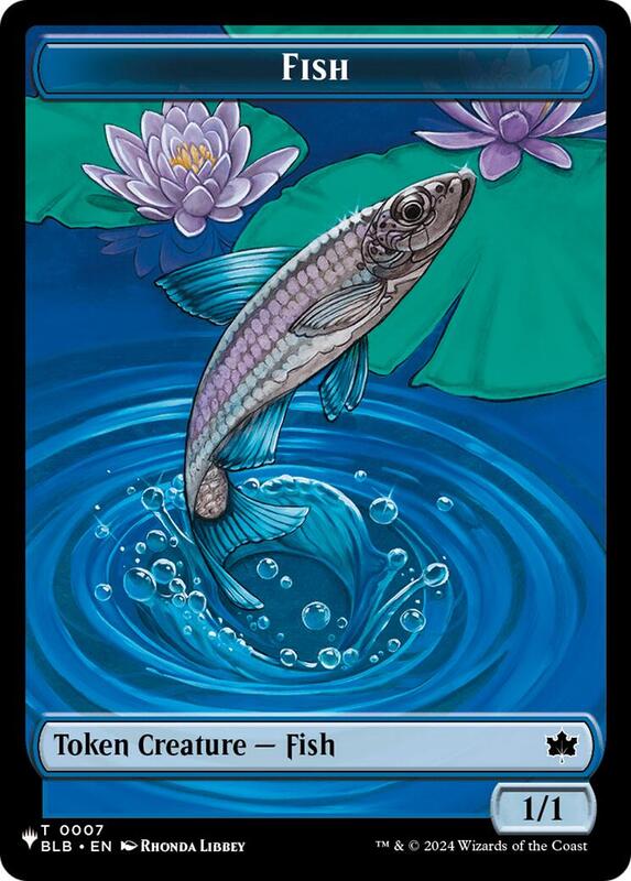 Fish (BLB) // Kobolds of Kher Keep (MKC) Double-sided Token