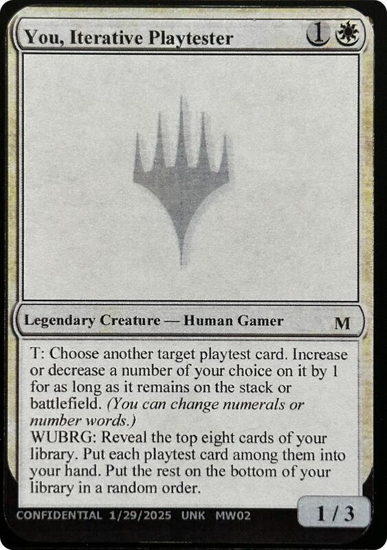 You, Iterative Playtester