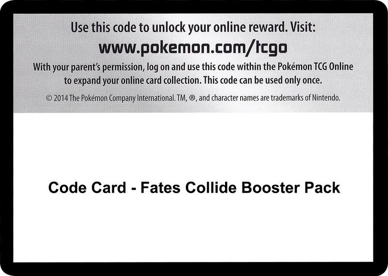 Code Card - Fates Collide Booster Pack