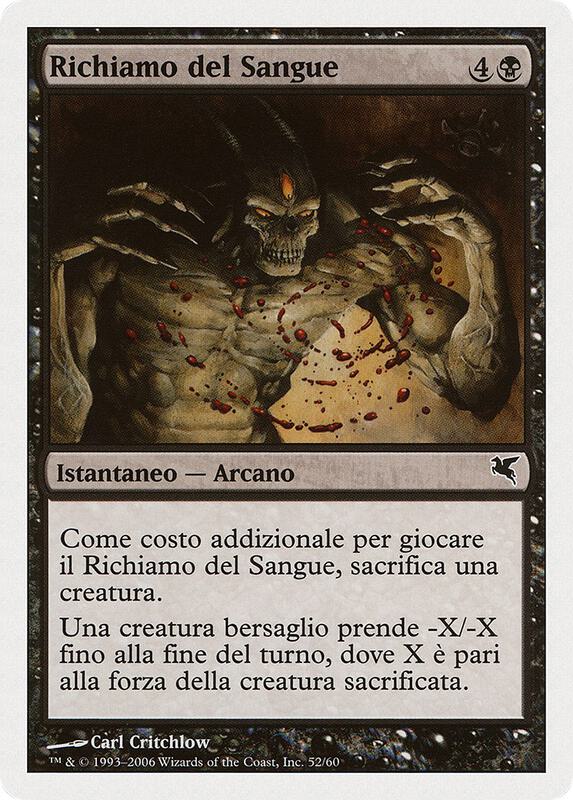 Call for Blood (Italian) - "Richiamo del Sangue"