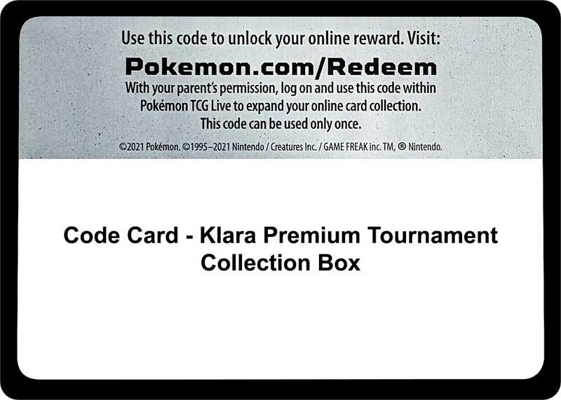Code Card - Klara Premium Tournament Collection Box