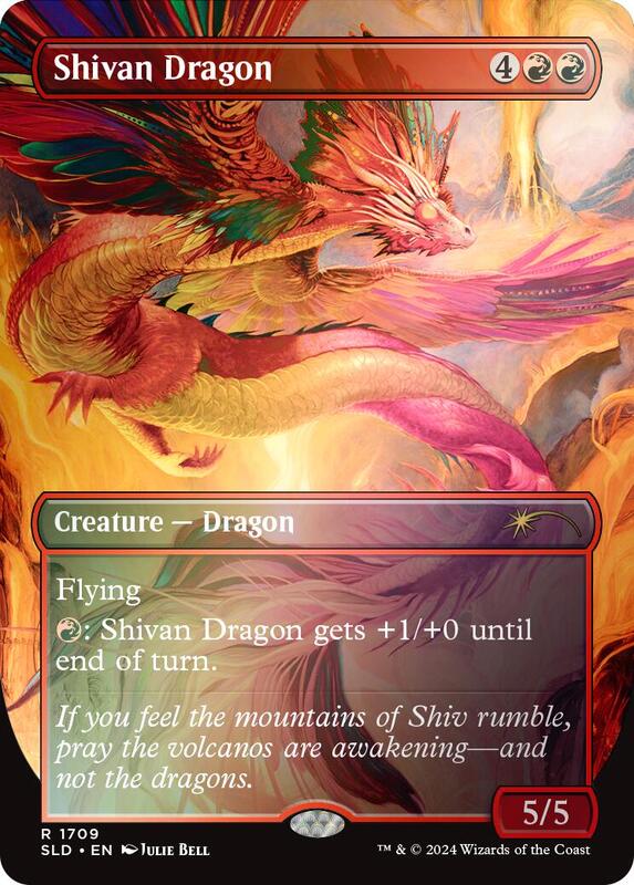 Shivan Dragon (1709) (Rainbow Foil)