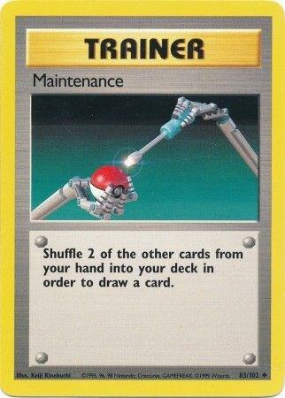 Maintenance card