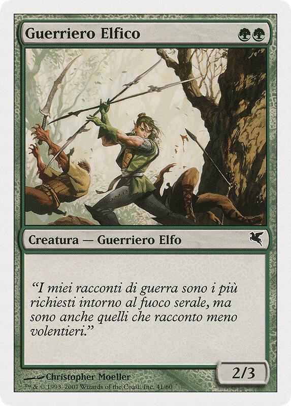 Elvish Warrior (Italian) - "Guerriero Elfico"