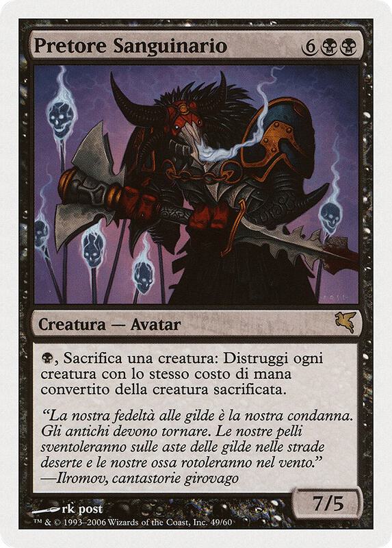 Sanguine Praetor (Italian) - "Pretore Sanguinario"
