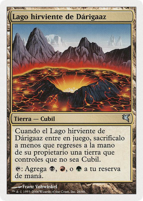 Darigaaz's Caldera (Spanish) - "Lago hirviente de Dárigaaz"
