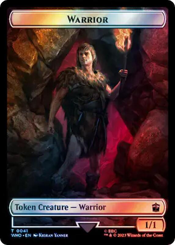 Warrior // Cyberman Double-Sided Token (Surge Foil)