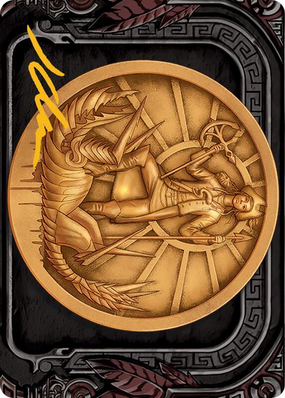 Captain Lannery Storm Art Card (Gold-Stamped Signature)