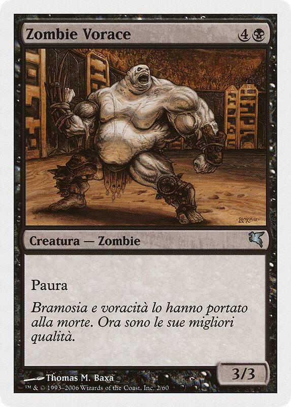 Gluttonous Zombie (Italian) - "Zombie Vorace"