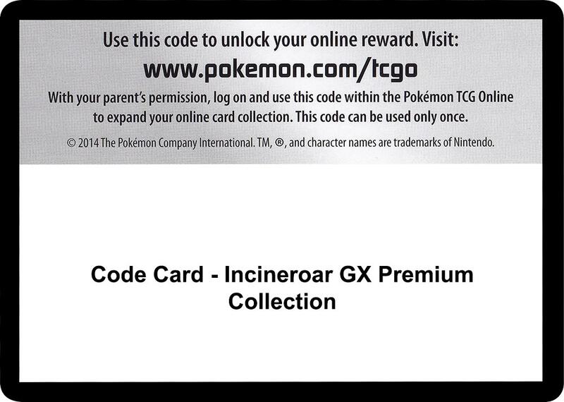 Code Card - Incineroar GX Premium Collection