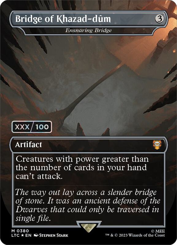 Bridge of Khazad-dum - Ensnaring Bridge (Borderless) (Serial Numbered)