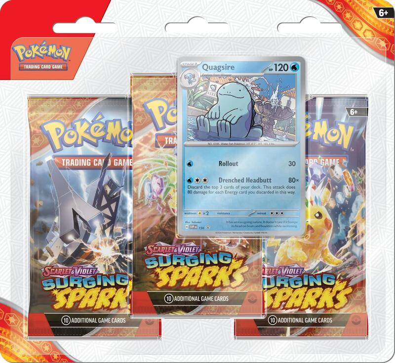 Surging Sparks 3 Pack Blisters [Quagsire]