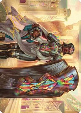 Guardian of New Benalia Art Card (Gold-Stamped Signature)