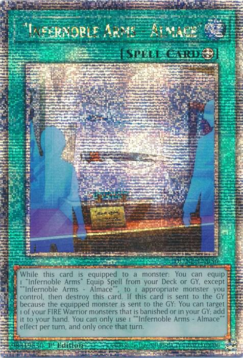 "Infernoble Arms - Almace" (Quarter Century Secret Rare)