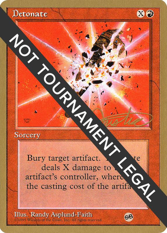 Detonate - 1996 Mark Justice (4ED) (SB)
