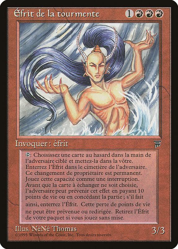 Tempest Efreet (French) - "Efrit de la tourmente"