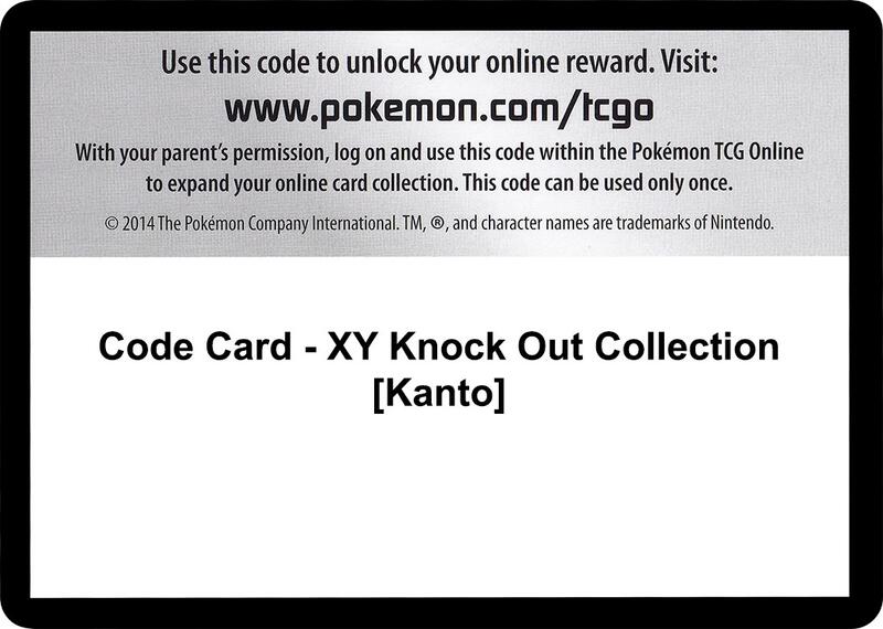 Code Card - XY Knock Out Collection [Kanto]
