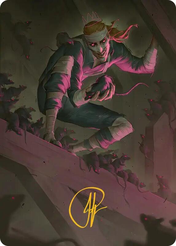 Rat King, the Chaosbringer Art Card (Gold-Stamped Signature)