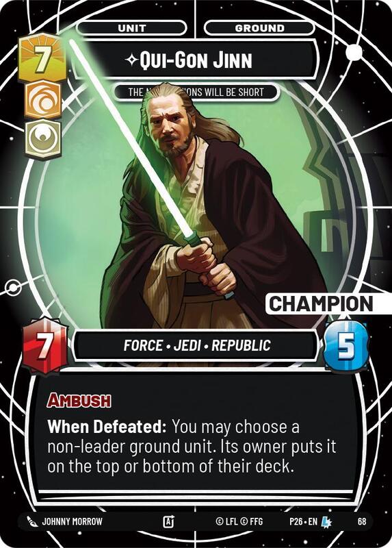 Qui-Gon Jinn - The Negotiations Will Be Short (Champion)