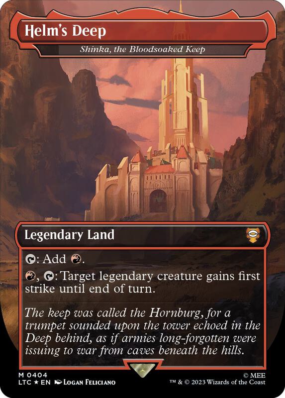 Helm's Deep - Shinka, the Bloodsoaked Keep (Borderless) (Surge Foil)