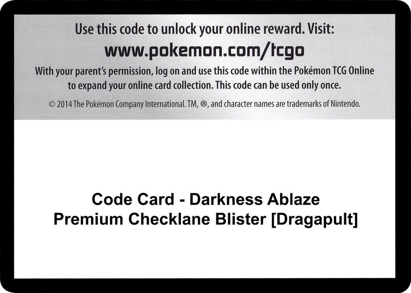 Code Card - Darkness Ablaze Premium Checklane Blister [Grimmsnarl]
