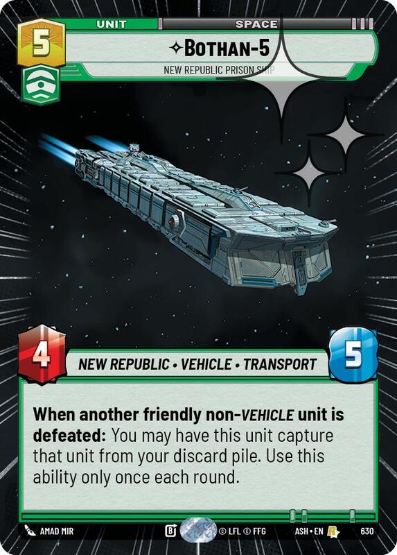 Bothan-5 - New Republic Prison Ship (Hyperspace Foil)