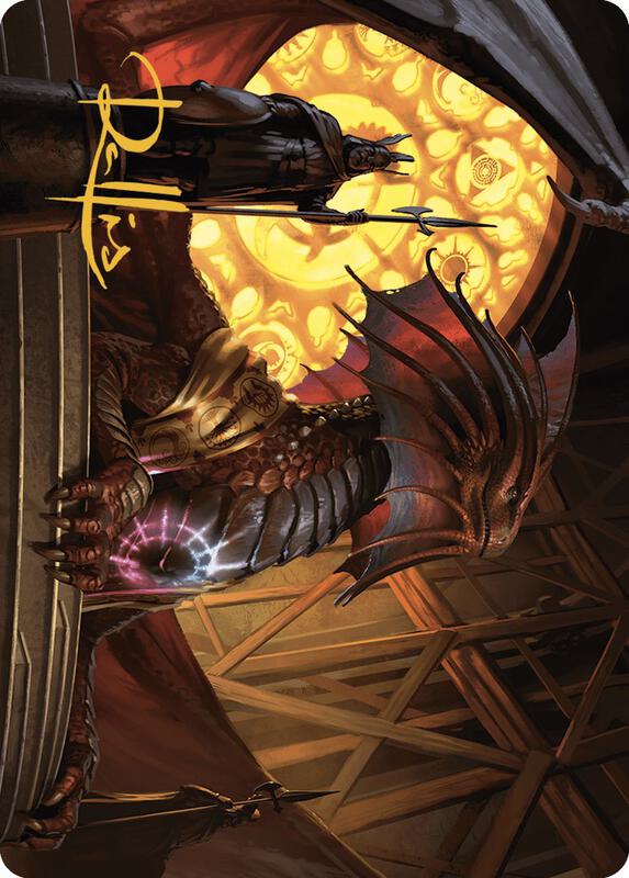 Niv-Mizzet, Guildpact Art Card (21/49) (Gold-Stamped Signature)