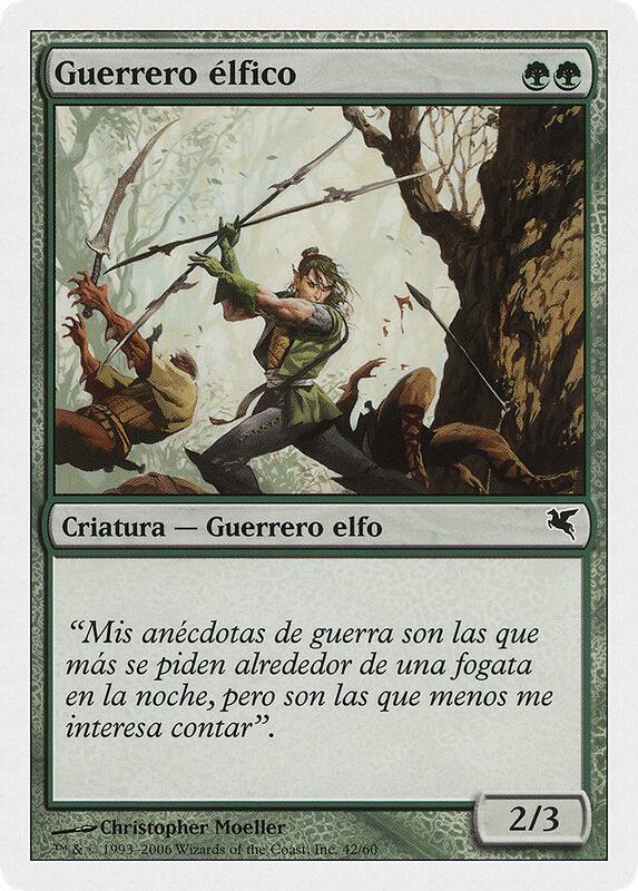 Elvish Warrior (Spanish) - "Guerrero elfico" (B42)